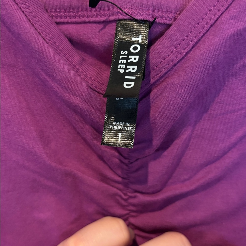 Torrid Women's Purple Intimates Pajama Set - Picture 4 of 5